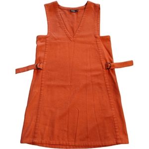 Kate Spade Saturday Wool Blend Sleeveless Dress, Small, Burnt Orange, Adjustable